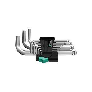 Wera, Wera 950 PKS/9 SM N Innen-Sechskant Winkelschraubendreher-Set 1.5 mm, 2 mm, 2.5 mm, 3 mm, 4 mm, 5 mm, 6 mm, 8 mm, 10 mm