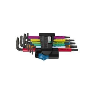 Wera, Wera Multicolour Innen-TORX Winkelschraubendreher-Set T 8, T 9, T 10, T 15, T 20, T 25, T 27, T 30, T 40 9teilig