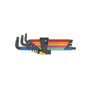 Wera, Wera 950/9 Hex-Plus Multicolour Imperial 2 Innen-Sechskant Winkelschraubendreher-Set 1/4 Zoll, 3/16 Zoll, 1/8 Zoll, 5/64