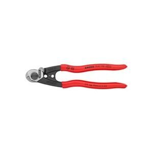 Knipex, Knipex 95 61 190 Drahtseilschere Geeignet für (Abisoliertechnik) Alu- und Kupferkabel, ein- und mehrdrähtig, mittelharte