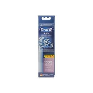 Oral-B, Oral-B Pro Sensitive Clean 6er Ersatzzahnbürsten – Ersatzbürste/Zahnpflege Zubehör – weiss