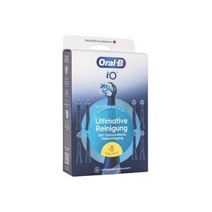 Oral-B, Oral-B iO Ultimative Reinigung 8er Schwarz Billboard Aufsteckbürsten – Ersatzbürste/Zahnpflege Zubehör