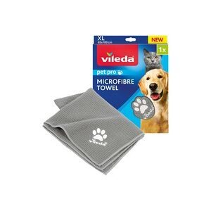 Vileda, Vileda Pet Pro Microfibre Towel XL Tierhandtuch Grau Kleider-Größe XL 1 St.