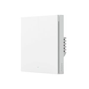 Aqara, Aqara - Smarter Wandschalter H1 HomeKit (ohne Neutralleiter, Einfachwippe), Weiss