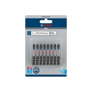 Bosch Accessories, Bosch Accessories 2608522330 2608522330 Kreuzschlitz-Bit PH 2 Stahl gehärtet 1 Set