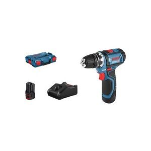 Bosch Professional, Bosch Professional GSR 12V-15 FlexiClick 06019F6001 Akku-Bohrschrauber 12 V 2 Ah Li-Ion inkl. 2. Akku, inkl. Ladegerät,