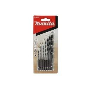 Makita, Makita D-62371 Holz-Spiralbohrer-Set 2 mm, 3 mm, 4 mm, 5 mm, 6 mm, 8 mm 1/4 (6.3 mm) 1 St.