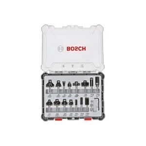 Bosch Accessories, Fräser-Set, 8-mm-Schaft, 15-teilig Bosch Accessories 2607017472