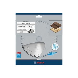 Bosch Accessories, Bosch Accessories 2608837702 2608837702 Hartmetall Kreissägeblatt 184 x 20 mm Zähneanzahl: 24 1 St.