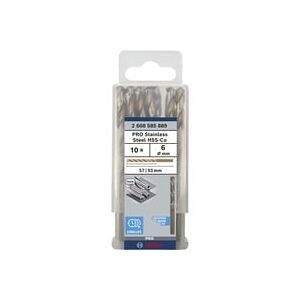 Bosch Accessories, Bosch Accessories 2608585889 HSS Metall-Spiralbohrer 6 mm Gesamtlänge 93 mm Cobalt DIN 338 Zylinderschaft 10 St.