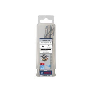 Bosch Accessories, Bosch Accessories 2608595075 HSS Metall-Spiralbohrer 9 mm Gesamtlänge 125 mm geschliffen DIN 338 Zylinderschaft 5 St.