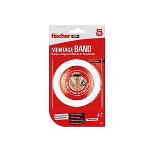 Fischer, Fischer 545955 Doppelseitiges Montageband (L x B) 3 m x 19 mm 1 St.