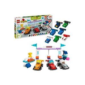 LEGO, 10445 DUPLO F1 Team Rennautos mit Rennfahrern, Konstruktionsspielzeug