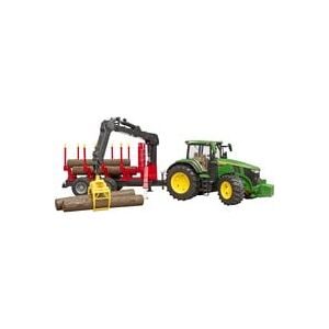 Bruder, BRUDER John Deere 7R 350, Rückeanh.+B.Stämmen