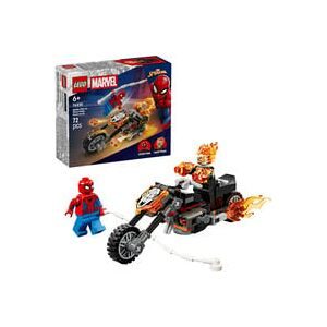 LEGO, LEGO Konstruktionsspielsteine "Marvel Spider-Man vs. Ghost Rider auf seinem Motorrad 76335"