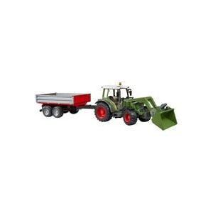 Bruder, Fendt Vario 211 mit Frontlader und Bordwandanhänger, Modellfahrzeug
