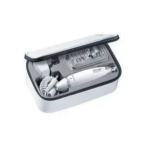 beurer, BEURER Maniküre-Pediküre-Set "MP 62 elektrische Nagelfeile für Maniküre und Pediküre zuhause" Mit 10 Aufsätzen, LED-Licht und Aufbewahrungstasche