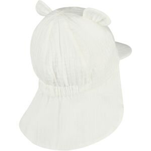 Sterntaler, Musselin-Schirmmütze mit Nackenschutz und Ohren