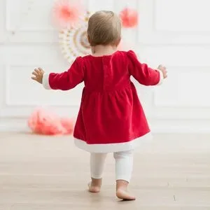 Bornino, 2-tlg. Set Weihnachtskleid mit Leggings