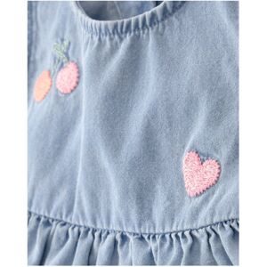 Carter's, 3.-tlg. Set Body Flügelarm Rippqualität, Chambray-Kleid ohne Arm und -Shorts