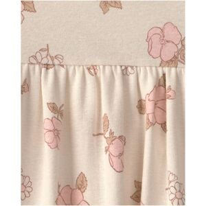 Carter's, 2-tlg. Set Bodykleid Flügelarm und Jacke Blumen Rippqualität