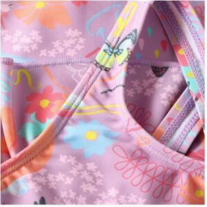 Colorkids, Badeanzug Rüschen Einhorn Blumen