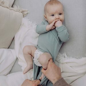 emma & noah, Easy-on Strampler langarm mit Umschlagbündchen