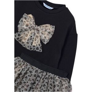 Mayoral, 2-tlg. Set Sweatshirt und Tüllrock Leoprint