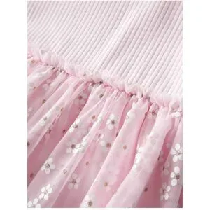 Name It, Kleid kurzarm mit Tüllrock Blumen
