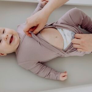emma & noah, Easy-on Strampler langarm mit Umschlagbündchen