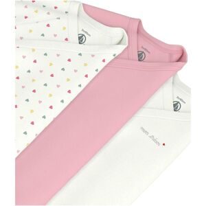 Petit Bateau, 3er-Pack Wickelbodys langarm Herzen