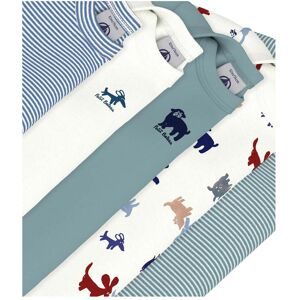 Petit Bateau, 5er-Pack Bodys langarm Ringel Hunde