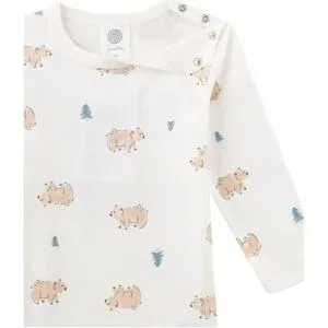 Sanetta, Sanetta Body langarm Bären natur/braun
