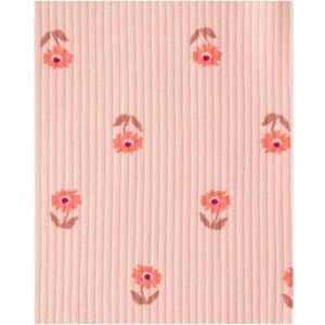 Carter's, 3-tlg. Set Bodys kurzarm und Leggings Streublumen Rippqualität