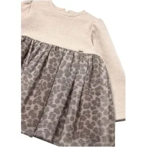 Mayoral, Kleid langarm 2 in 1 mit Tüllrock Leoprint