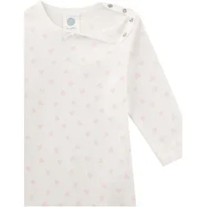 Sanetta, Sanetta Body langarm Herzen natur/rosa