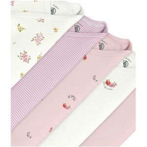 Petit Bateau, 5er-Pack Wickelbodys langarm Blumen Erdbeeren