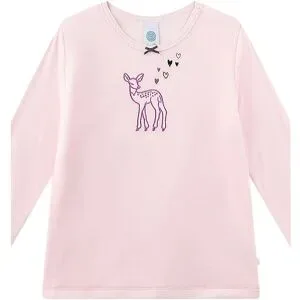 Sanetta, Sanetta Nicki-Schlafanzug lang Reh rosa