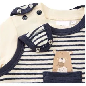 Bornino, Strampler-Set 2-tlg. mit Shirt Ringel