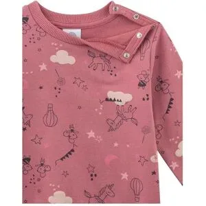 Sanetta, Sanetta Sweatshirt Mäuse Einhörner dunkelrosa