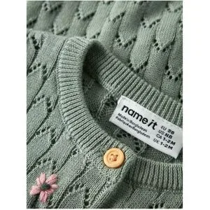 Name It, Ajour-Strickjacke Blumenstickerei
