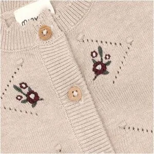 MINYMO, Strickjacke Ajour Blumen