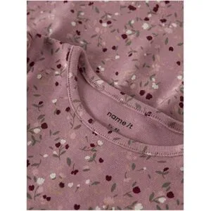 Name It, Kleid langarm Blumen Rippqualität