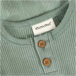 MINYMO, Henley-Body langarm Rippqualität
