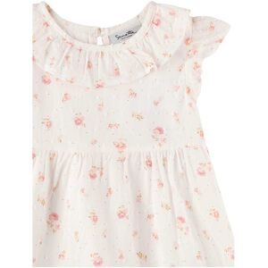 Sanetta Fiftyseven, Webkleid Flügelarm Rüschenkragen Blumen