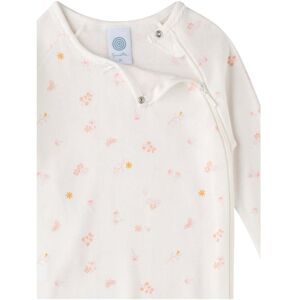 Sanetta, Schlafoverall mit Klappfuß Blumen