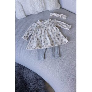 Feetje, Kleid langarm mit Rüschenkragen Hasen Rippqualität