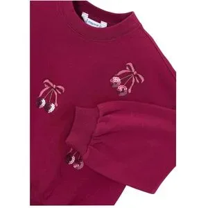 Mayoral, Sweatshirt Kirschen Pailletten