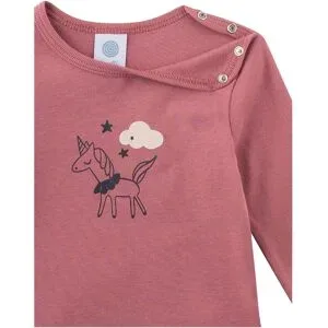 Sanetta, Sanetta Shirt langarm Einhorn dunkelrosa