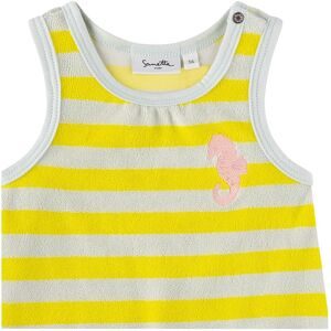 Sanetta Pure, Frottee-Kleid ohne Arm Ringel Seepferdchen